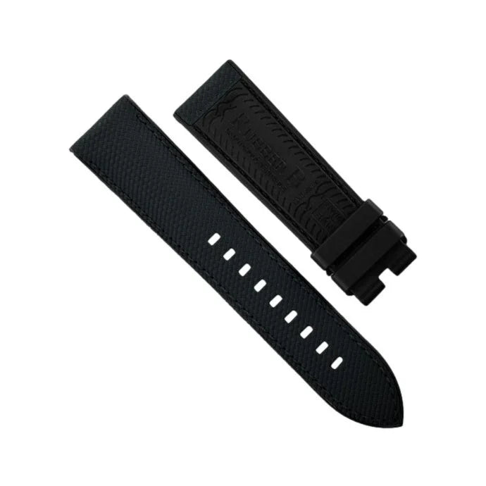 RubberB Ballistic SwimSkin PS22 - Black Strap - rubber watch strap