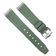 RubberB T801 Military Green with buckle for Tudor Black Bay 58 Strap - rubber watch strap