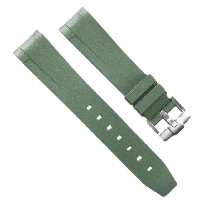 RubberB T801 Military Green with buckle for Tudor Black Bay 58 Strap - rubber watch strap