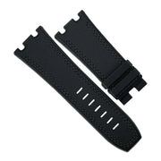 RubberB Sailcloth SwimSkin APC44 Black Strap - rubber watch strap