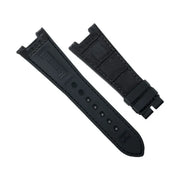 RubberB Alligator SwimSkin for Patek Philippe Nautilus - Black PK79 Strap - alligator leather watch strap