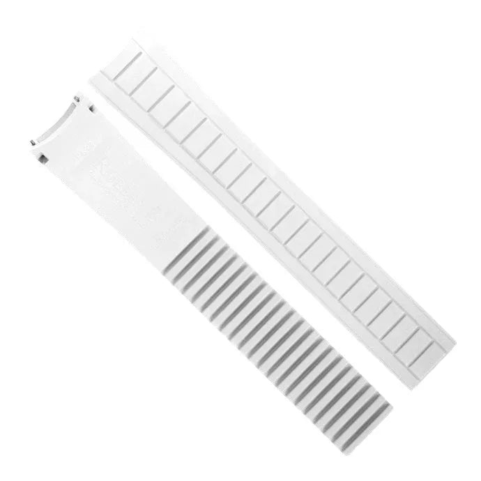 RubberB PK22 - Arctic White Strap - rubber watch strap