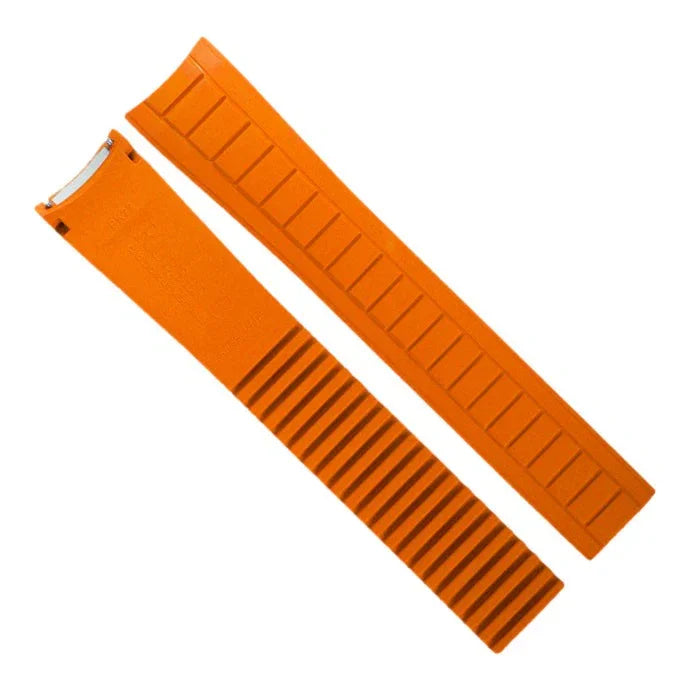 RubberB PK22 - Mandarin Orange Strap - rubber watch strap