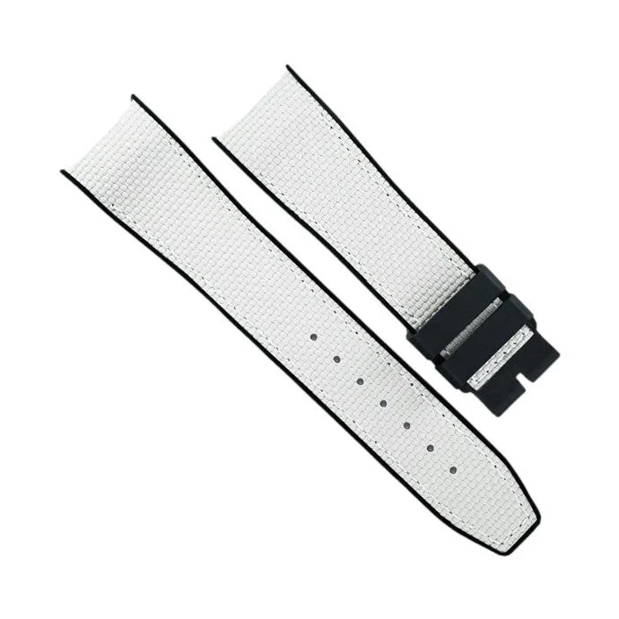 RubberB Ballistic SwimSkin for IWC Big Pilot - White SK22 Strap - rubber watch strap