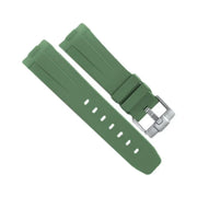 RubberB Strap P210 Luminor 44 mm Military Green - rubber watch strap