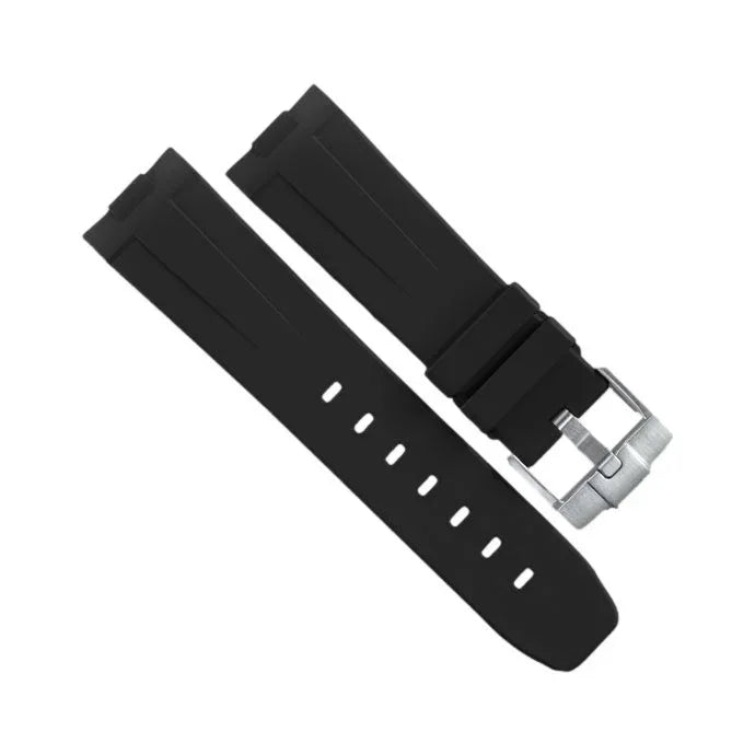 RubberB Strap P220 Luminor 44 mm Black - rubber watch strap