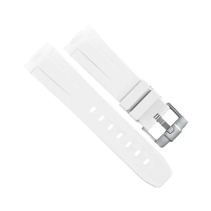 RubberB Strap P230 White Luminor 44 mm 1950 Type II - rubber watch strap