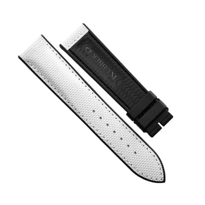 RubberB ST20 Ballistic White Strap - rubber watch strap