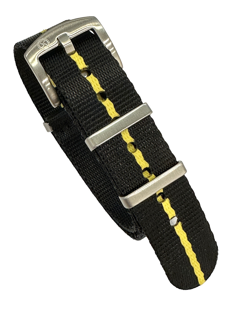Seat Belt NATO watch strap - Black/Yellow