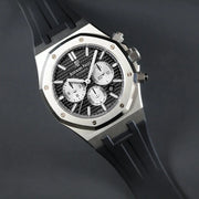 Rubber B Strap APB41 Black for Audemars Piguet Royal Oak 41mm on Leather or - rubber watch strap