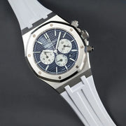 Rubber B Strap APB41 White for Audemars Piguet Royal Oak 41mm on Leather or - rubber watch strap
