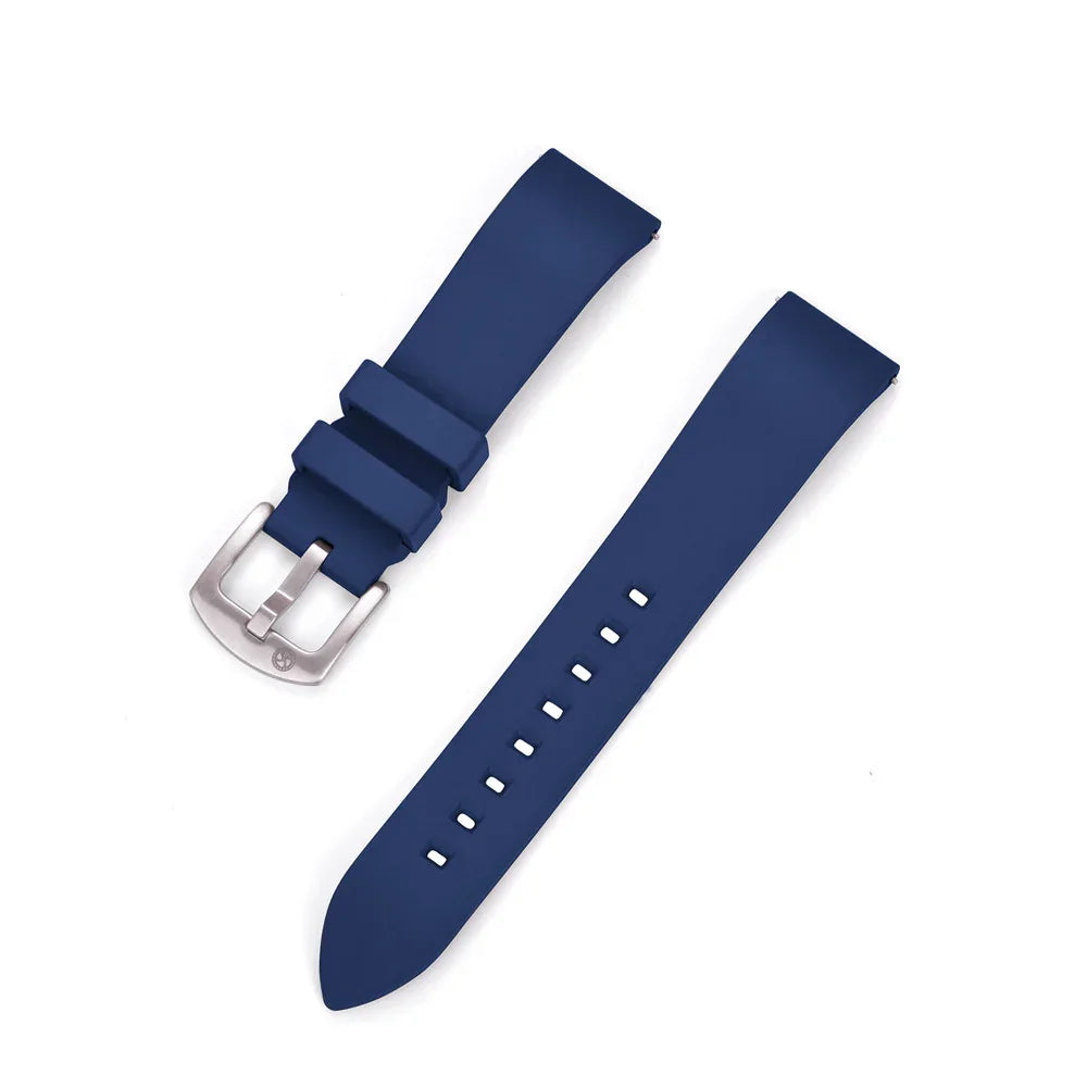 Kronokeeper Rubber strap Blue - rubber watch strap