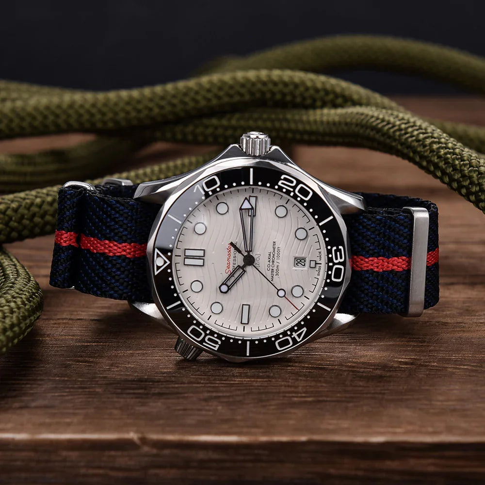 Premium NATO watch strap PVD buckle - Green - view 3