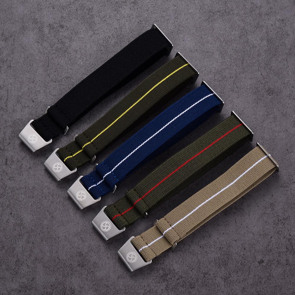 Parachute strap - Green/Yellow - detail