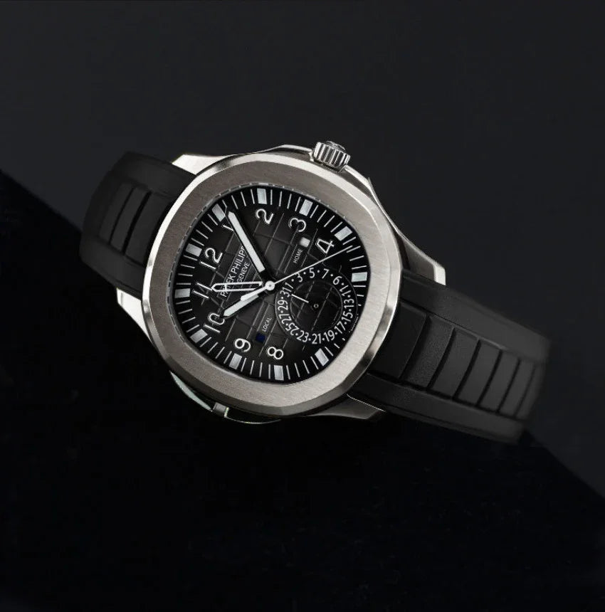 RubberB PK33 - Jet Black Strap - rubber watch strap