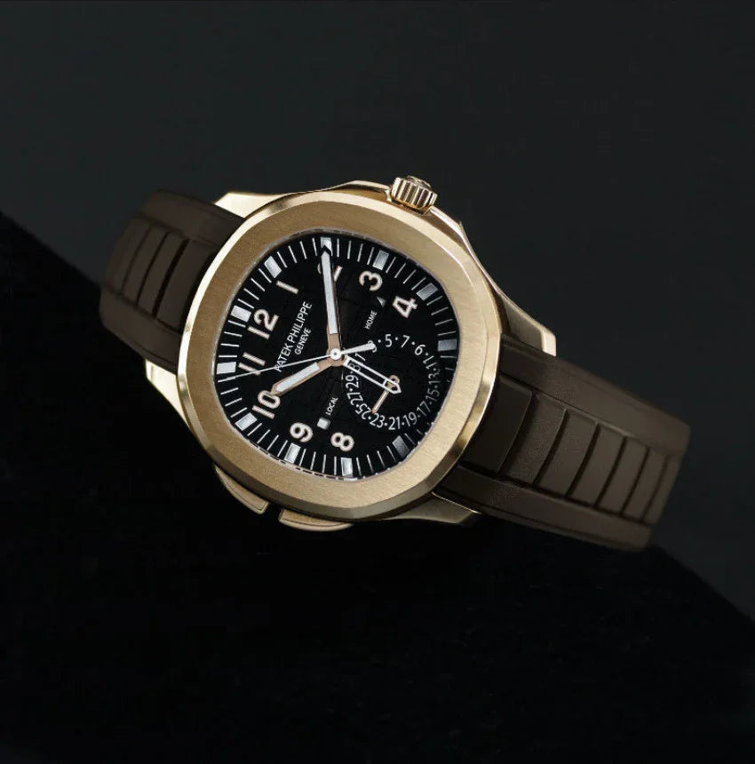 RubberB PK33 - Espresso Brown Strap - rubber watch strap