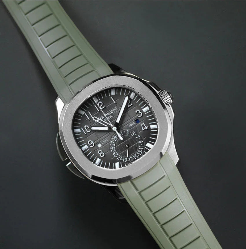RubberB PK33 - Military Green Strap - rubber watch strap