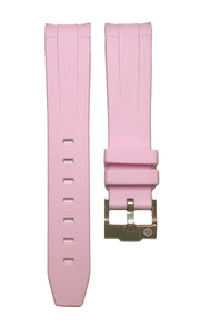 Rubber strap for Omega MoonSwatch - Pink - rubber watch strap