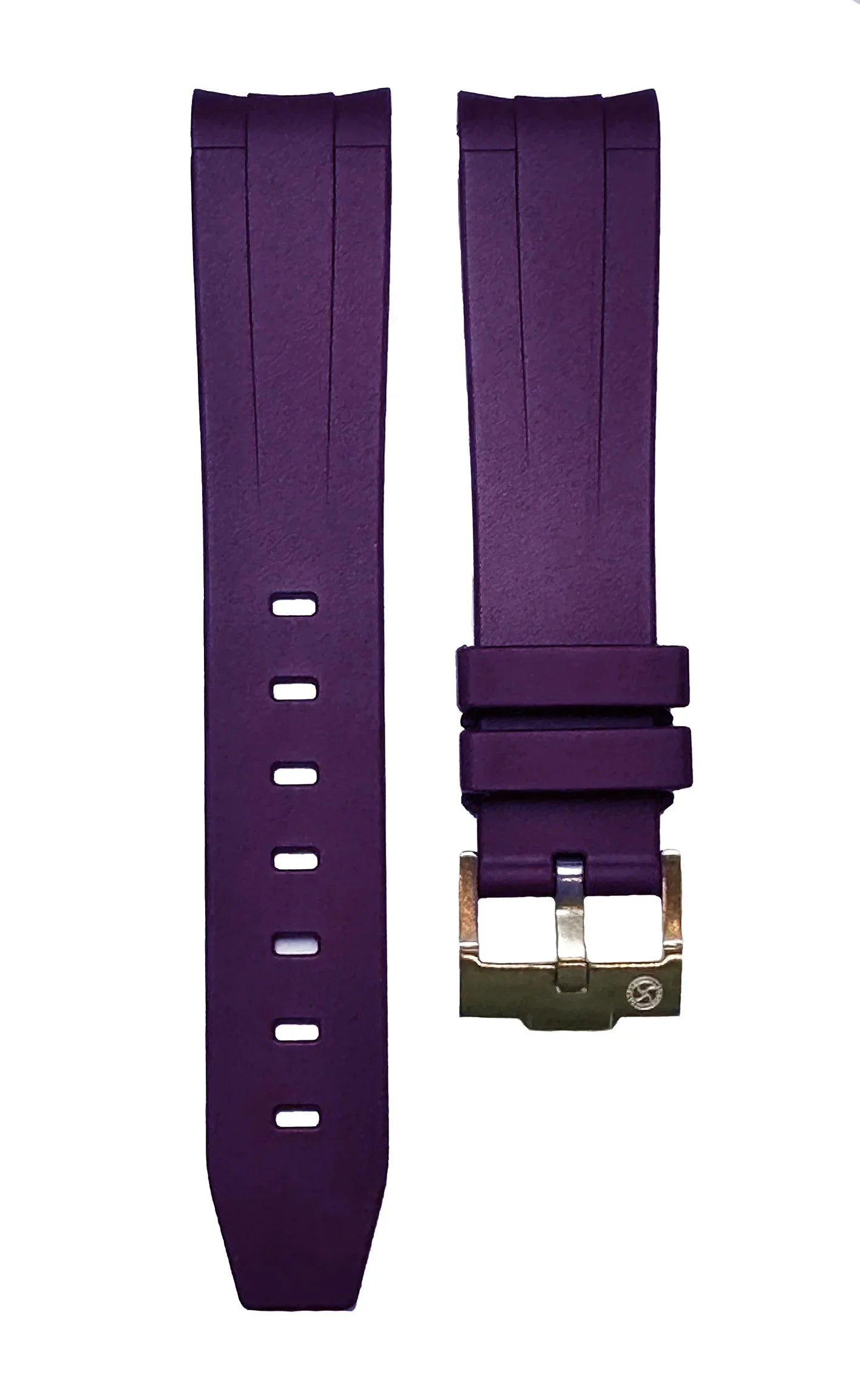 Rubber strap for Omega MoonSwatch - Purple - rubber watch strap