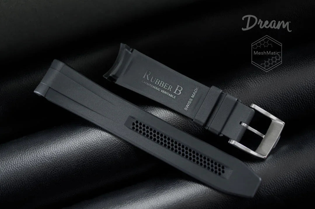 RubberB DM106 Black with buckle Strap - view 3