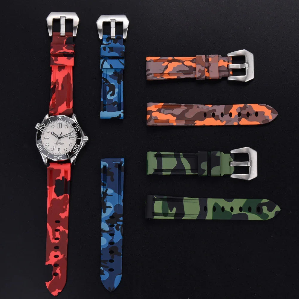 kronokeeper-camouflage-rubber-strap-Orange - view 3