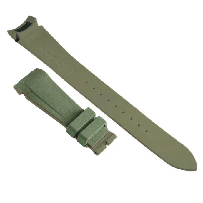 RubberB T807 for Tudor Black Bay Pro - Military Green Strap - rubber watch strap
