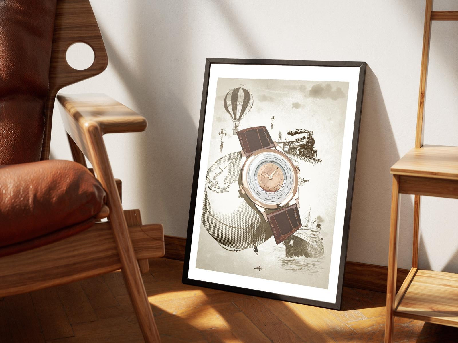 Watchoniste X MisterChrono art printing - Worldtime - 40x50