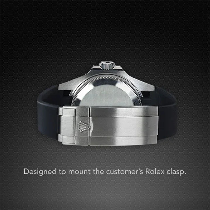 Rubber B Strap for Rolex Air-King 126900 - M215 Black - view 3