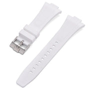 Rubber strap for Tissot PRX - White - rubber watch strap