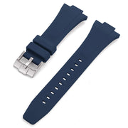 Rubber strap for Tissot PRX - Navy Blue - rubber watch strap