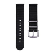 KronoKeeper 2 pieces nato strap - Black - NATO nylon watch strap