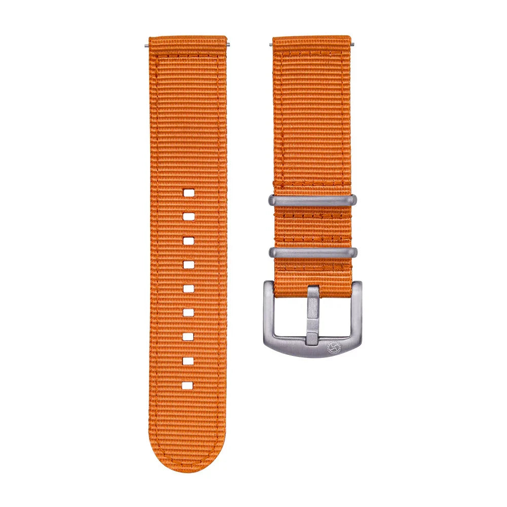 KronoKeeper 2 pieces nato strap - Orange - NATO nylon watch strap