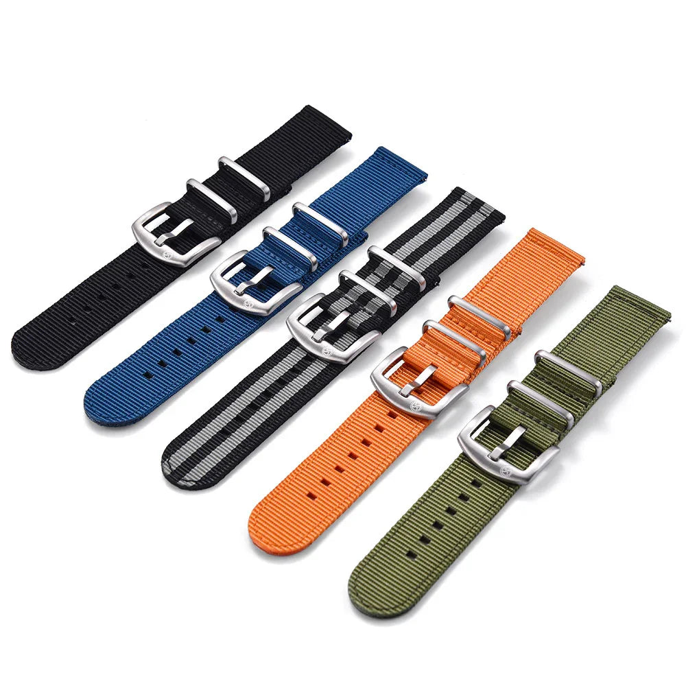KronoKeeper 2 pieces nato strap - Orange - detail