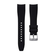 KronoKeeper integrated Rubber strap - Black - rubber watch strap