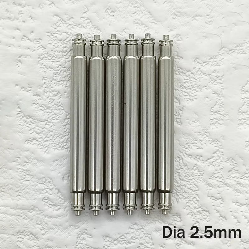 Extra-thick 2.5 mm stainless steel spring bars – pack of 2 – KronoKeeper