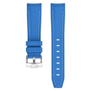 Tekstura ng goma na strap para sa Omega MoonSwatch - Asul
