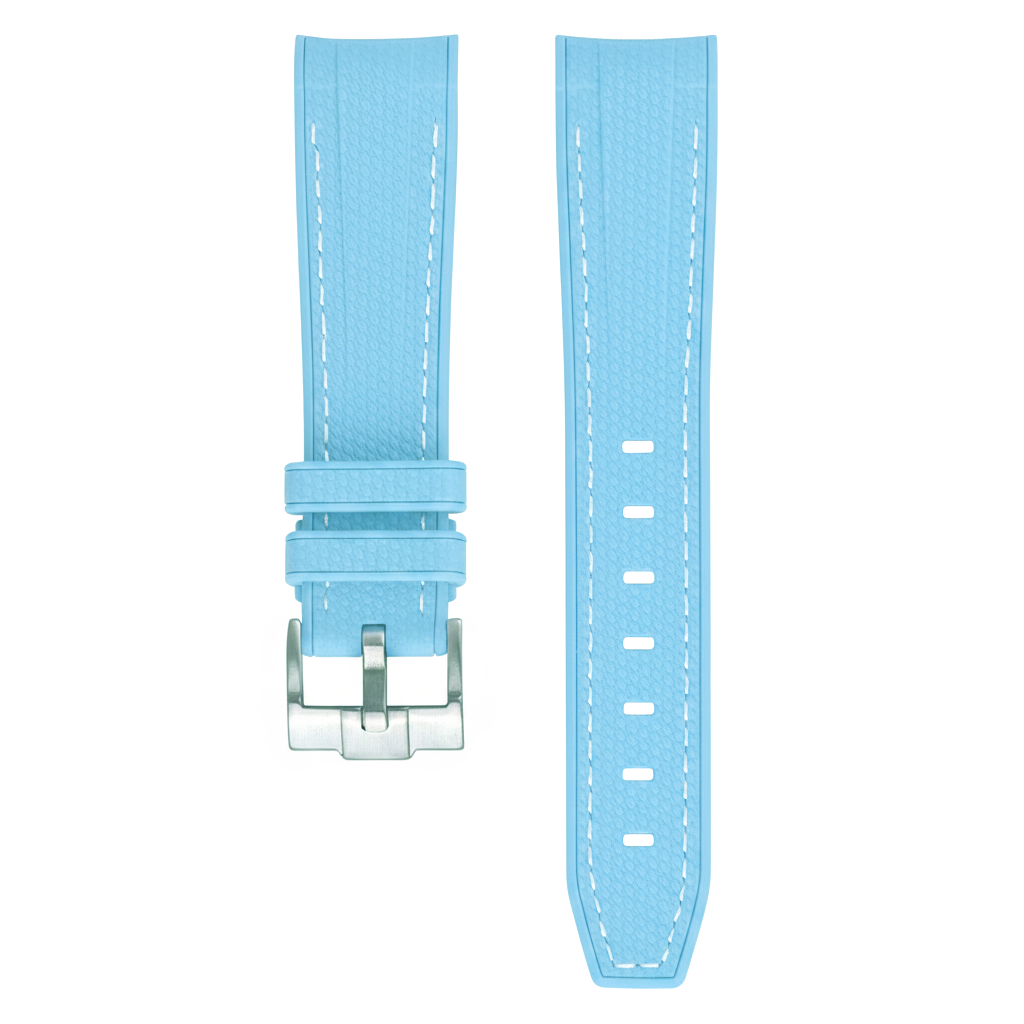 Rubber strap texture for Omega MoonSwatch - Light Blue