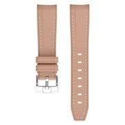 Tekstura ng goma na strap para sa Omega MoonSwatch - Khaki