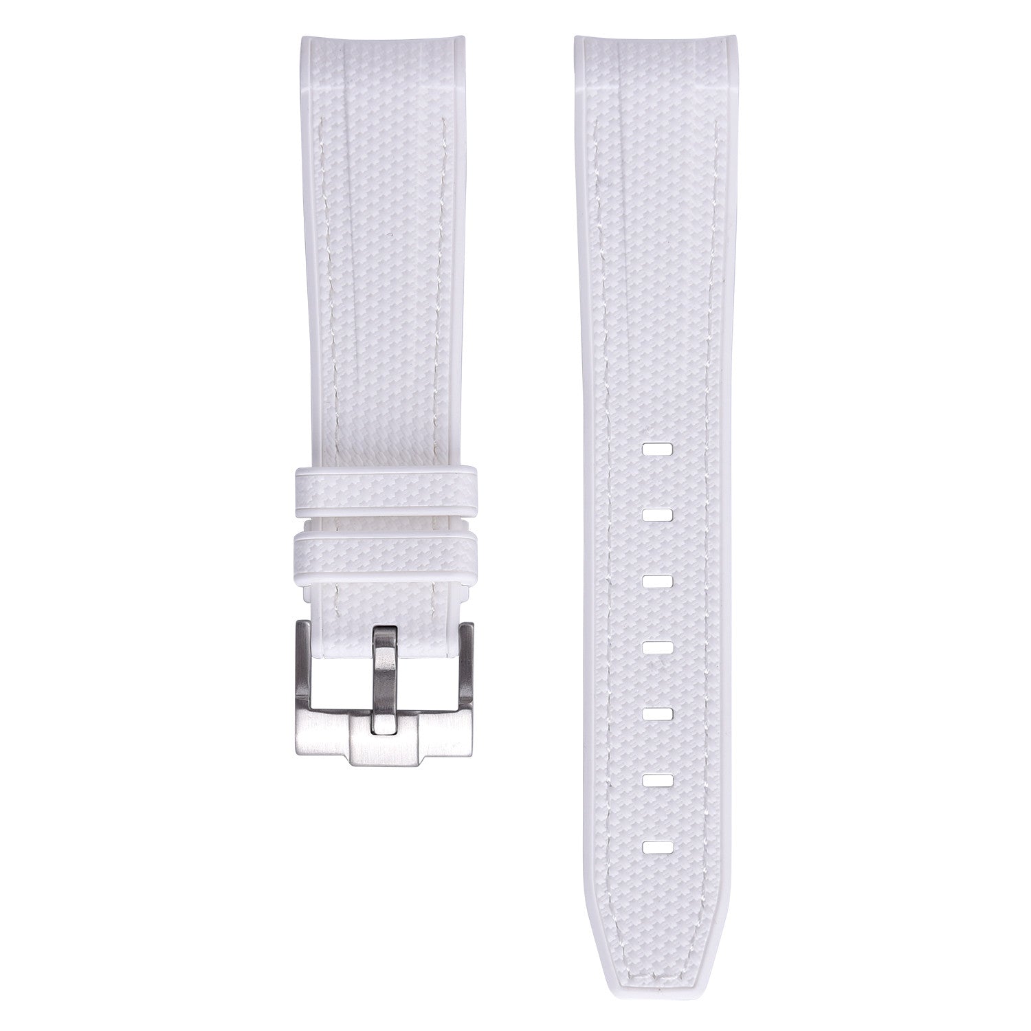 Rubber strap texture for Omega MoonSwatch - White