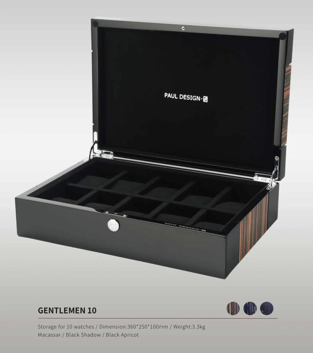 Paul Design - Gentleman 10 Watch Box - view 4
