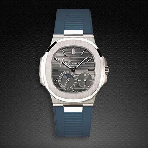 RubberB for Patek Philippe Nautilus - Blue Jeans PK77 Strap - detail