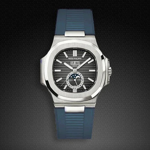 RubberB for Patek Philippe Nautilus - Blue Jeans PK77 Strap - view 4