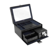Le Tanneur - large leather jewelry box - watch accessory