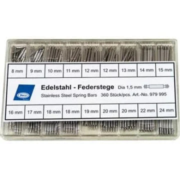 Set of stainless steel springbars 1.8mm - watch accessory