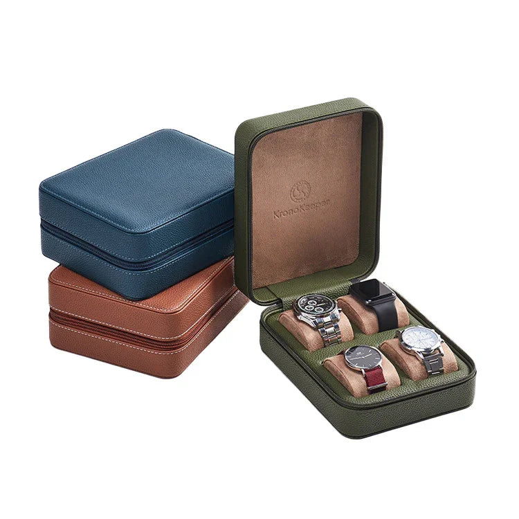Kronokeeper Tiboulen watch travel case for 4 watches - watch travel case