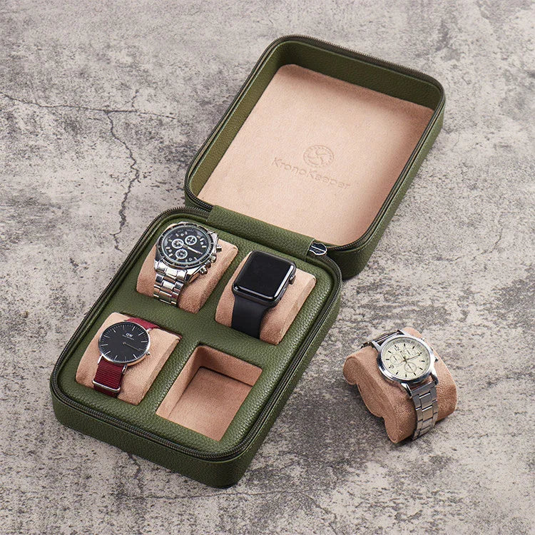 Kronokeeper Tiboulen watch travel case for 4 watches - detail