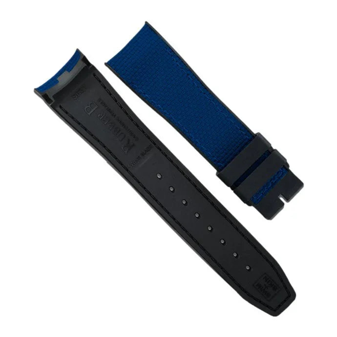 RubberB Ballistic SwimSkin SK43 - Navy Blue 21mm Strap - rubber watch strap