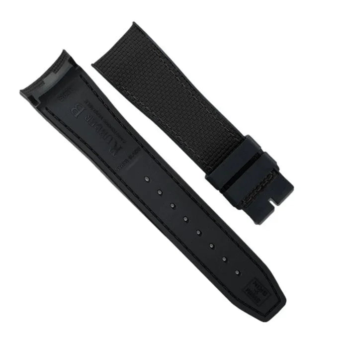 RubberB Ballistic SwimSkin SK43 - Black 21mm Strap - rubber watch strap