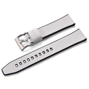 KronoKeeper double-layer FKM rubber strap - White - rubber watch strap