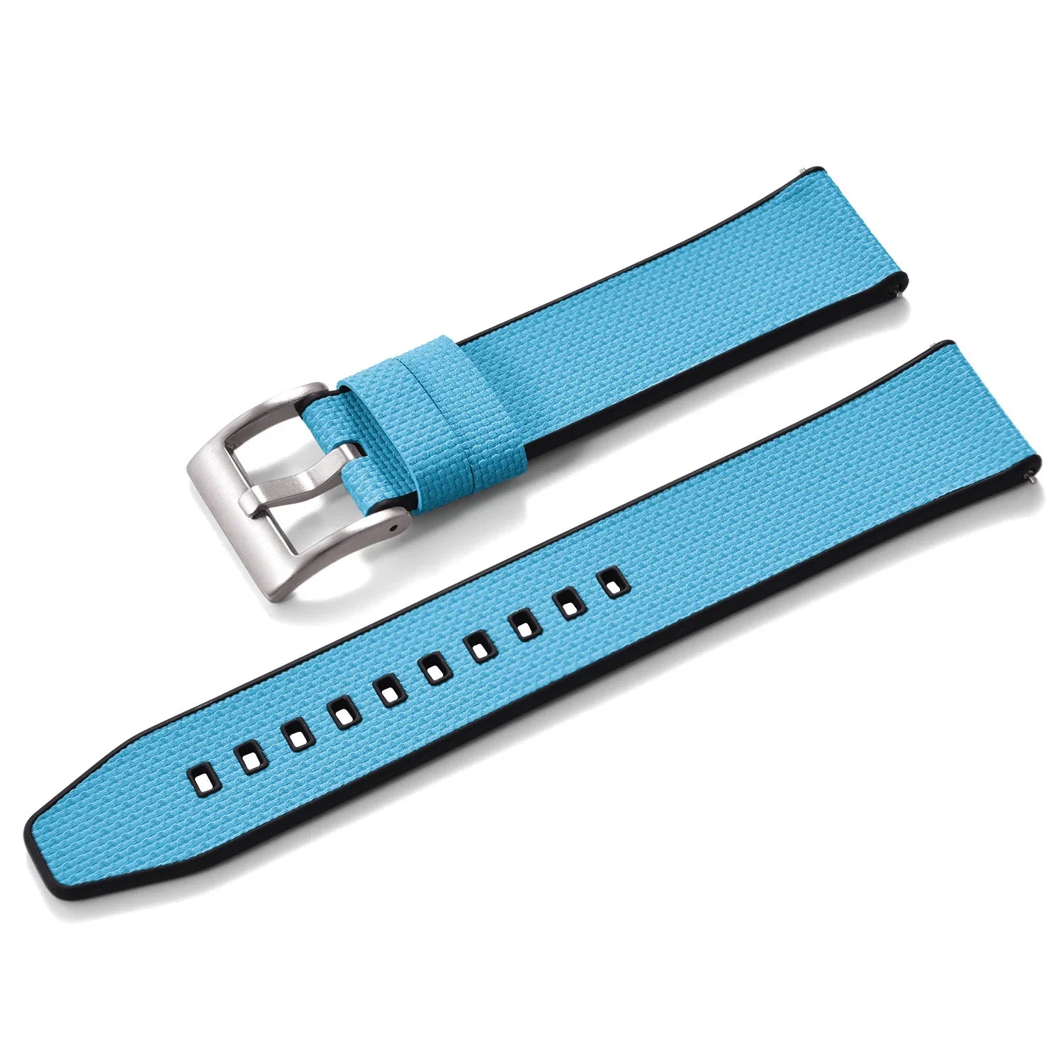 KronoKeeper double-layer FKM rubber strap - Sky Blue - view 3
